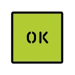 Ok Stencil SVG Icon